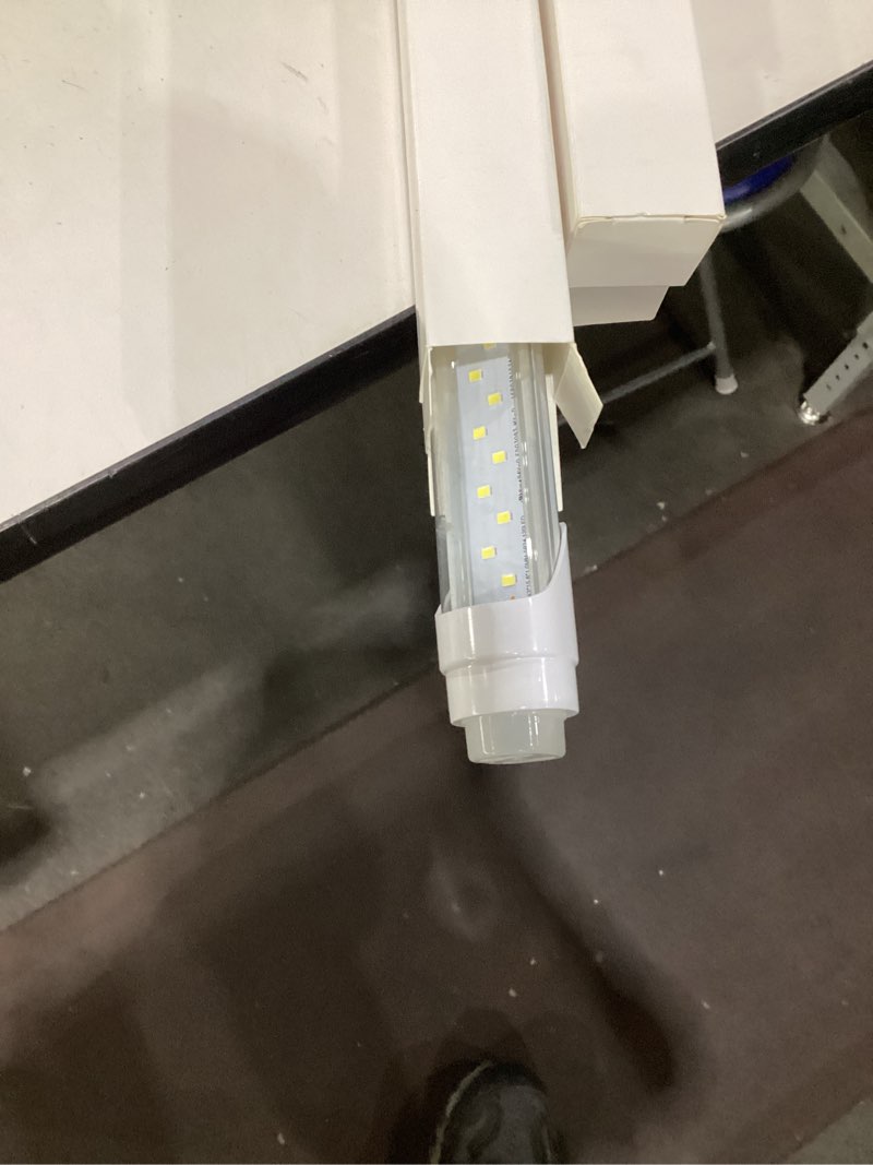 Condition photo showing New/Like New for JESLED T8 LED Tube Light 3FT, 2520LM, 18W(45W Equivalent), 6000K, Ballast Bypass, 36 Inch F25T8 Fluorescent Bulb Replacement, Dual Ended, 36” Lighting Tube Fixture (4-Pack) 3FT-4Pack