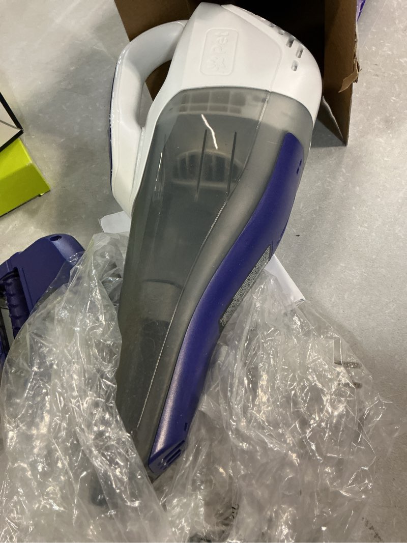 Condition photo showing As Is for black+decker furbuster cordless hand vacuum - motorized upholstery brush for pet hair, hlvb315jp07w