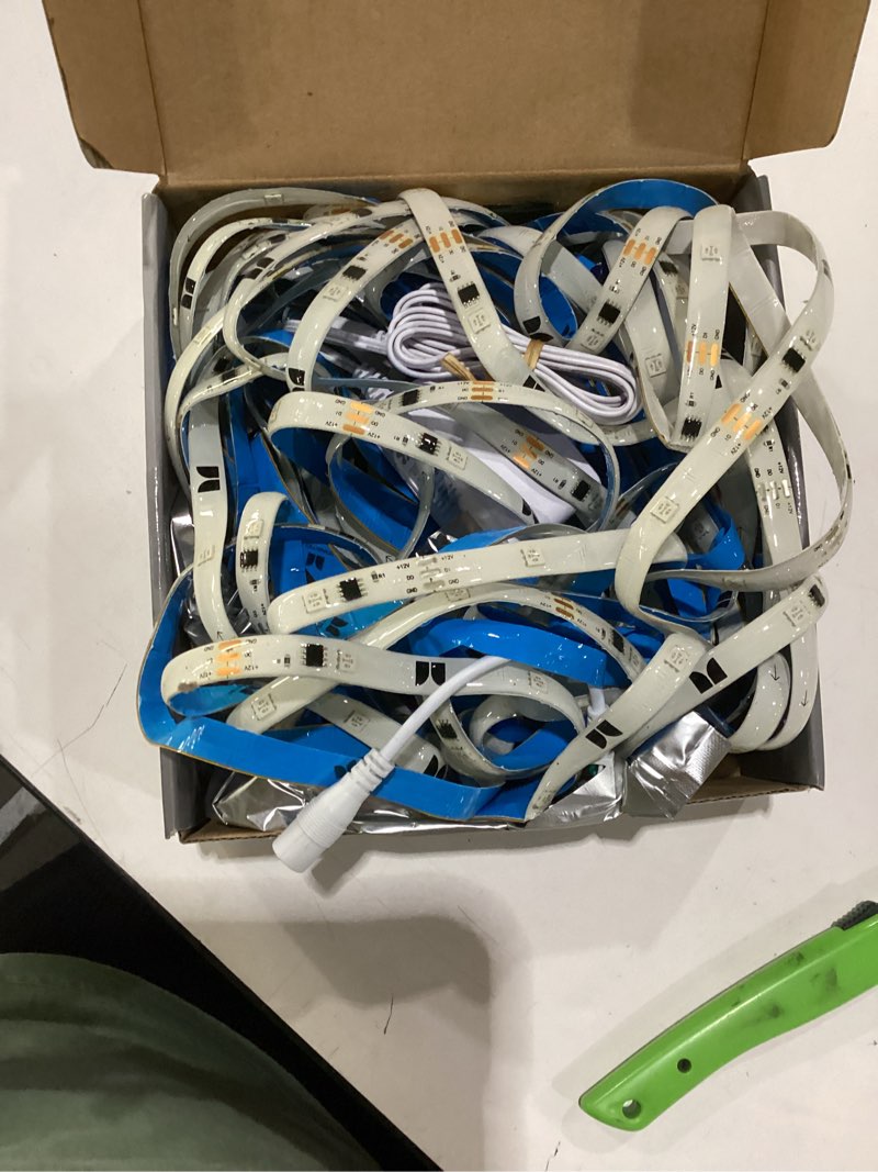 Condition photo showing As Is for monster smart rgb+ic led strip lights 50ft – sound reactive strip lights for bedroom, app & voice control, rgb light strip for room, alexa google home, razer chroma sync - 270 rgb+ic led lights