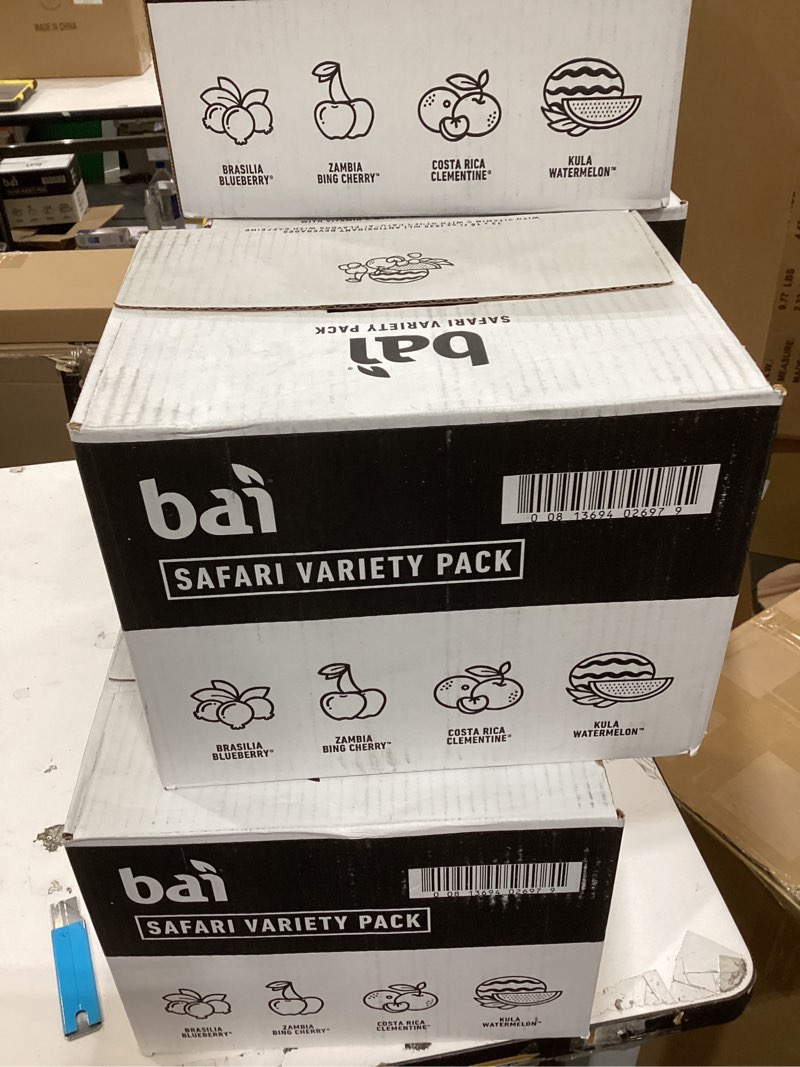 Condition photo showing New/Like New for Bai Flavors Variety Pack, Antioxidant Infused Water Beverage, with Vitamin C and No Artificial Sweeteners, 18 fl oz bottles, 12 pack Flavors Variety Pack 12 Pack