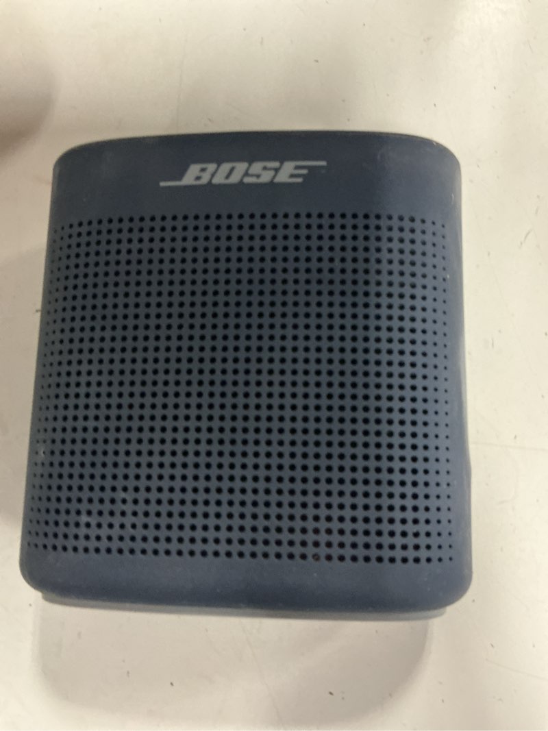 Condition photo showing As Is for bose soundlink color bluetooth speaker ii - limited edition, midnight blue (amazon exclusive)