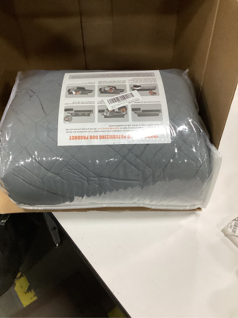Condition photo showing Good Condition for VANSOFY Upgraded Sectional Couch Covers 100% Waterproof L Shaped Sofa Slipcover Reversible Chaise Lounge Cover for Sectional Sofa Furniture Protector Cover for Pets Dog Cat(X-Large, Dark Gray) Dark Gray X Large