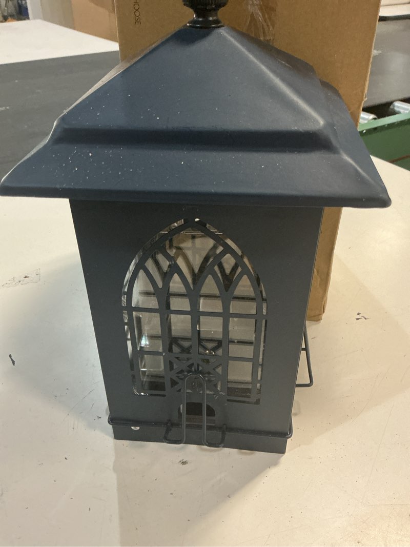 kingsyard squirrel proof bird feeders for outdoors with weight-activated perches, 5 lbs capacity lar