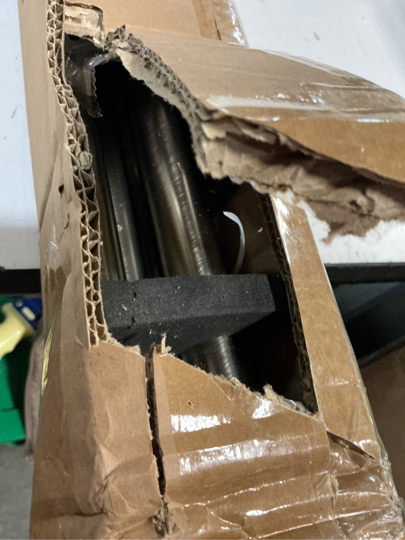 Condition photo showing Good Condition for brushed nickel double curtain rods 72 to 144 inches (6-12 feet),1-inches front and 5/8 inches back adjustable end cap double window drapery rod for drapes and curtains