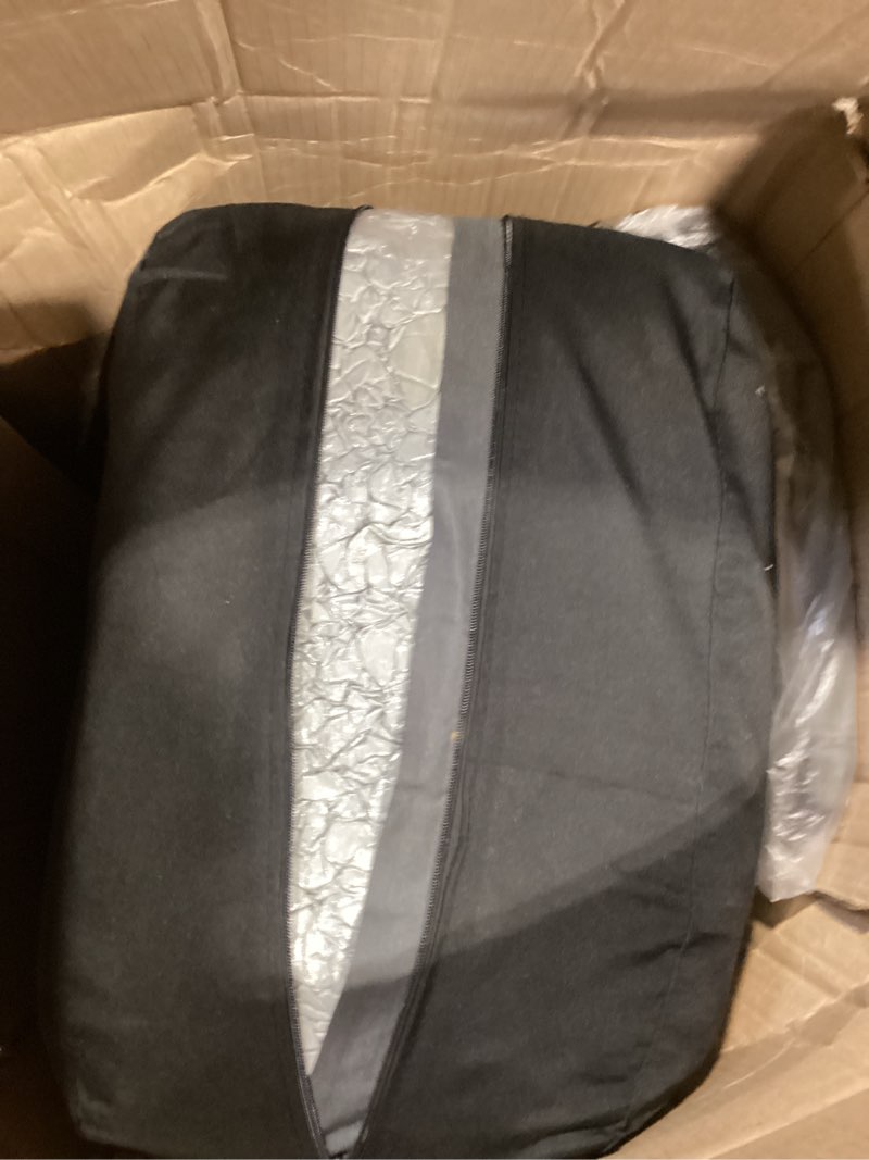Condition photo showing New/Like New for sofa sack bean bag chair - plush, ultra soft - memory foam bean bag chair with microsuede cover - stuffed foam filled furniture and accessories for dorm room 5 feet - charcoal 5 foot charcoal