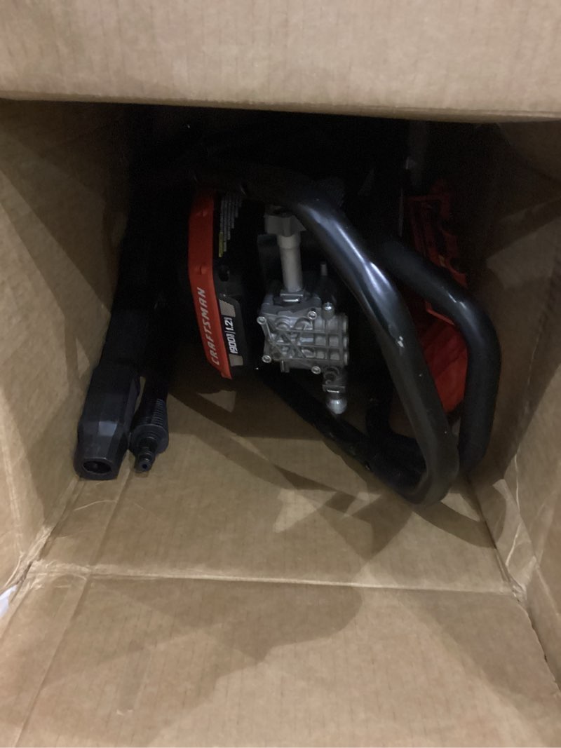 Condition photo showing As Is for CRAFTSMAN Electric Pressure Washer, Cold Water, 1900 -PSI, 1.2-GPM, Corded (CMEPW1900) Pressure Washer, 1900 PSI