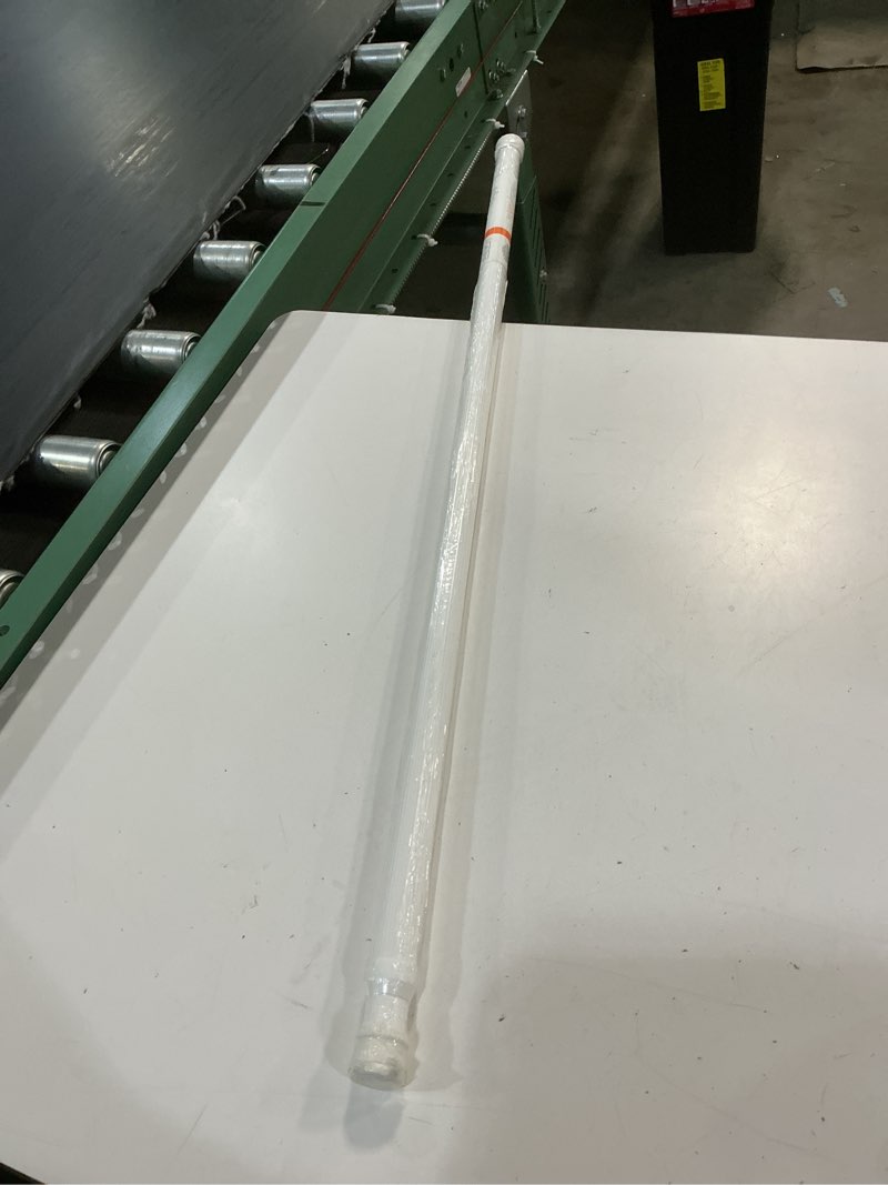 Condition photo showing New/Like New for kenney kn609l/1 twist & fit no tools spring tension standard shower curtain rod with non-slip, non-scratch ends, 42-72" adjustable length, easy install, white, 1" diameter rust resistant steel tube