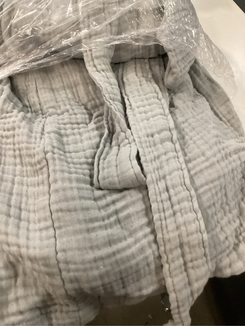 Condition photo showing Good Condition for soft layered turkish cotton robe, m, mist