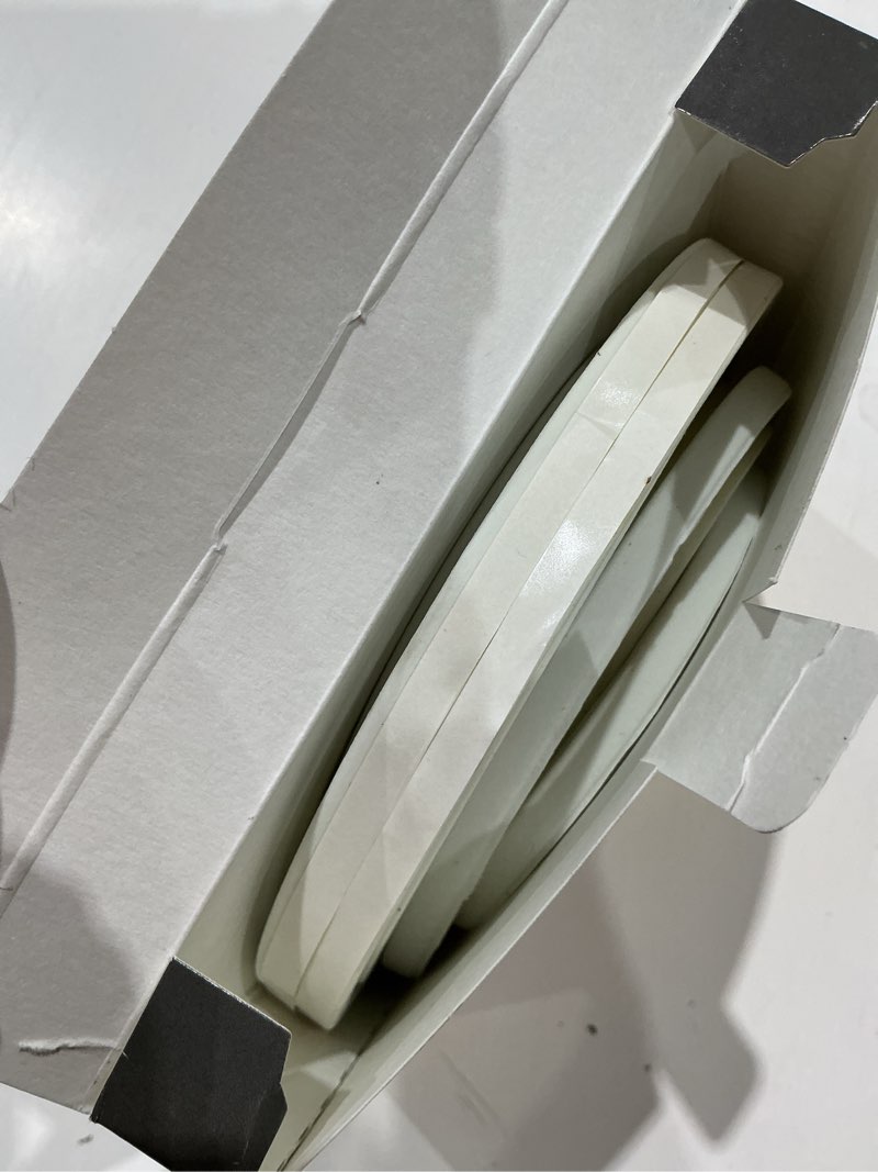 Condition photo showing As Is for m-d 17-ft x 5/16-in x 1/4-in white tpv window weatherstrip