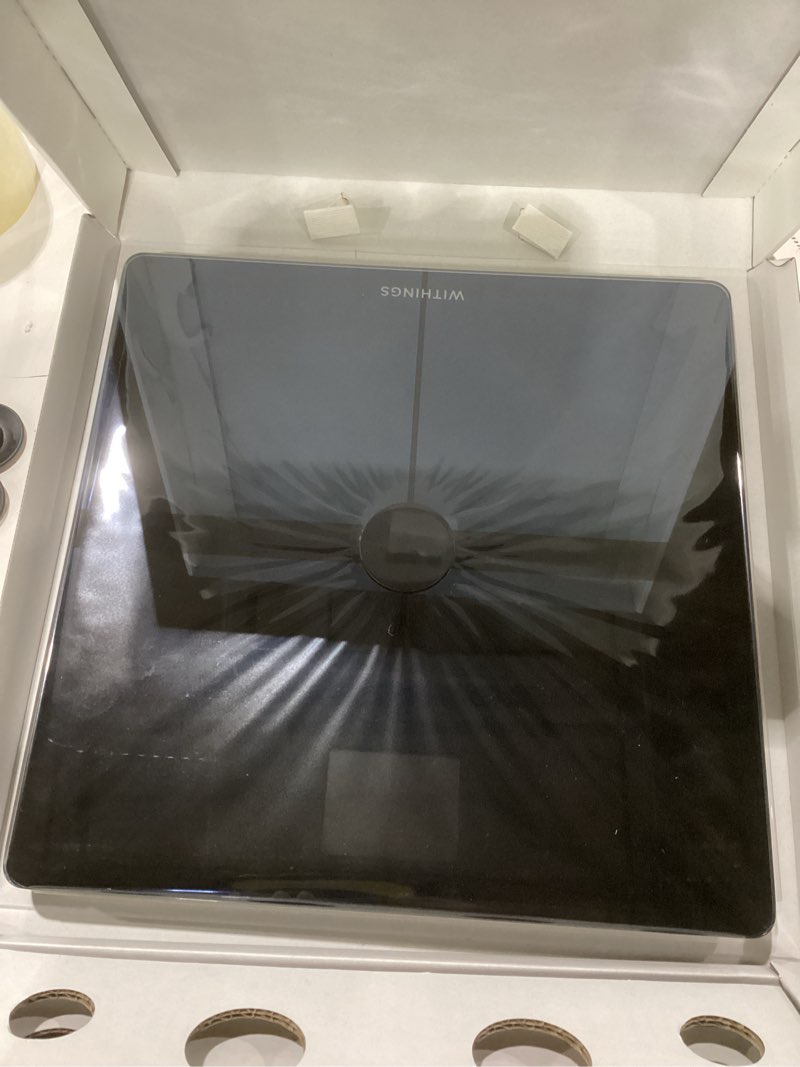 Condition photo showing Good Condition for withings body smart - accurate scale for body weight and fat percentage, body composition wi-fi and bluetooth weight scale, baby weight scale, smart scale apple health compatible, bathroom scale black body smart