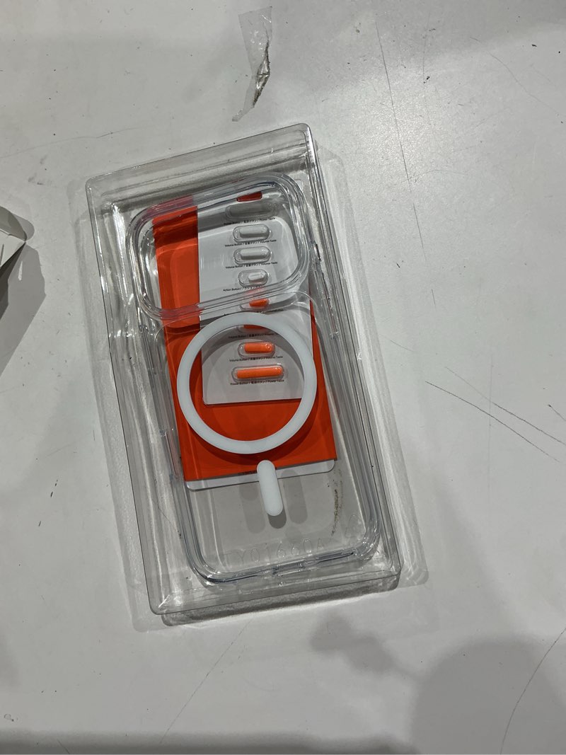 Condition photo showing Good Condition for torras stronger magnetic for iphone 17 pro case clear, [covered camera control] [anti-yellowing] compatible with magsafe, military-grade drop protection, slim phone case for iphone 17 pro iphone 17 pro clear
