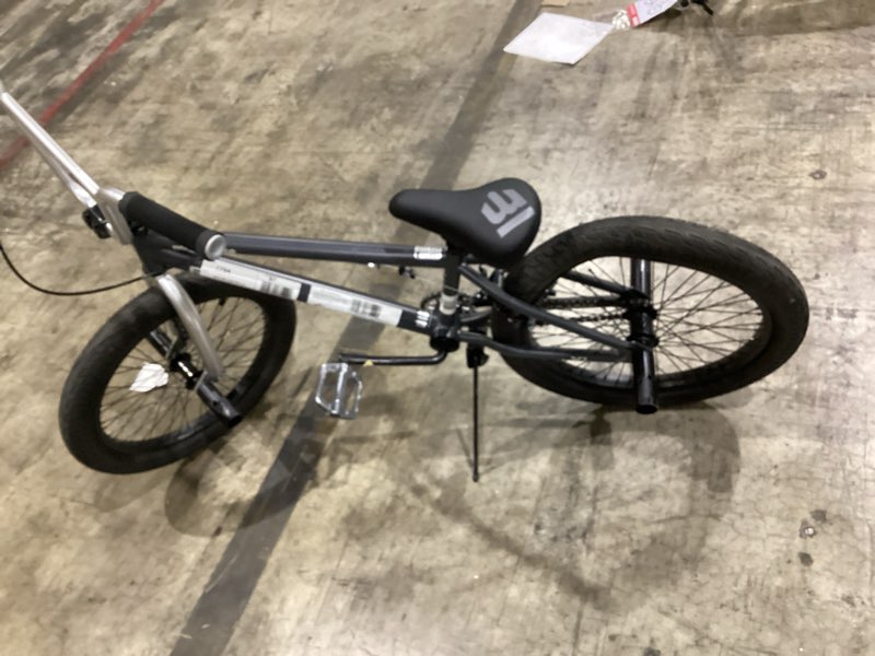 Condition photo showing As Is for mongoose rebel x1 bmx bike, 20-in. wheels, kids ages 7-14 years, gray child bicycle
