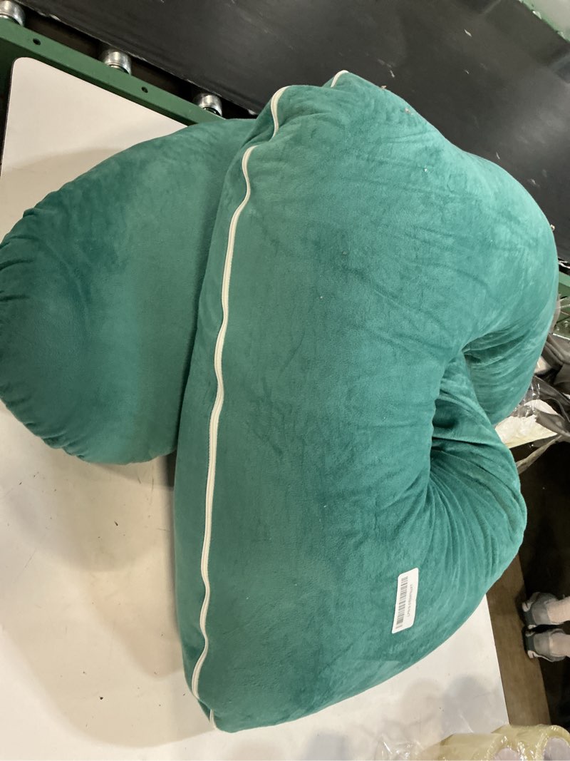 Condition photo showing Good Condition for battop pregnancy pillows for sleeping,full body maternity pillow with removable cover,support for back,hips,legs,belly for pregnant women,pregnancy must haves velvet-dark green