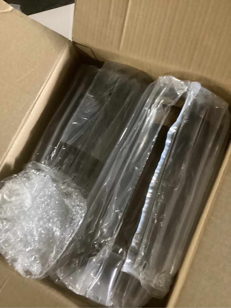 Condition photo showing New/Like New for hurricane metal & glass candle holder gold set of 2, decorative candlestick pillar candle holder with clear glass for wedding party christmas holiday dining table centerpiece lanter