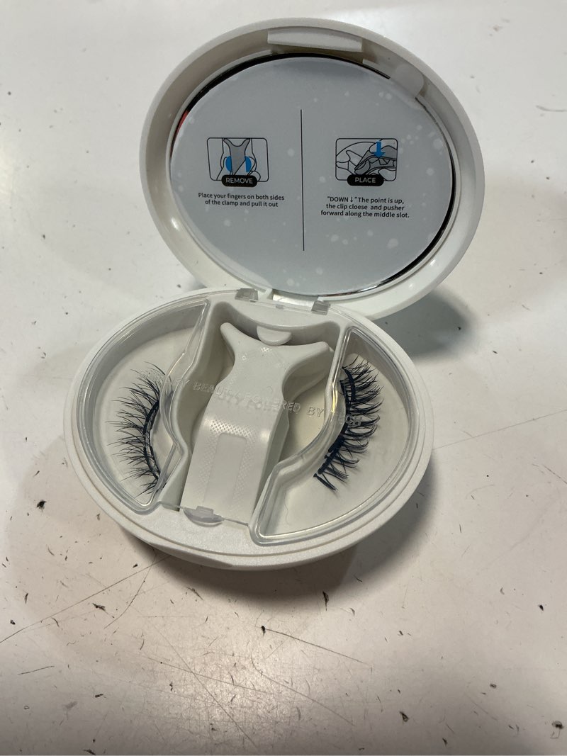 Condition photo showing As Is for beyelian portable magnetic eyelashes with applicator kit all-in-one box, upgrade soft reusable magnetic lashes, no glue needed false eyelashesayt35 (lightweight & comfortable)
