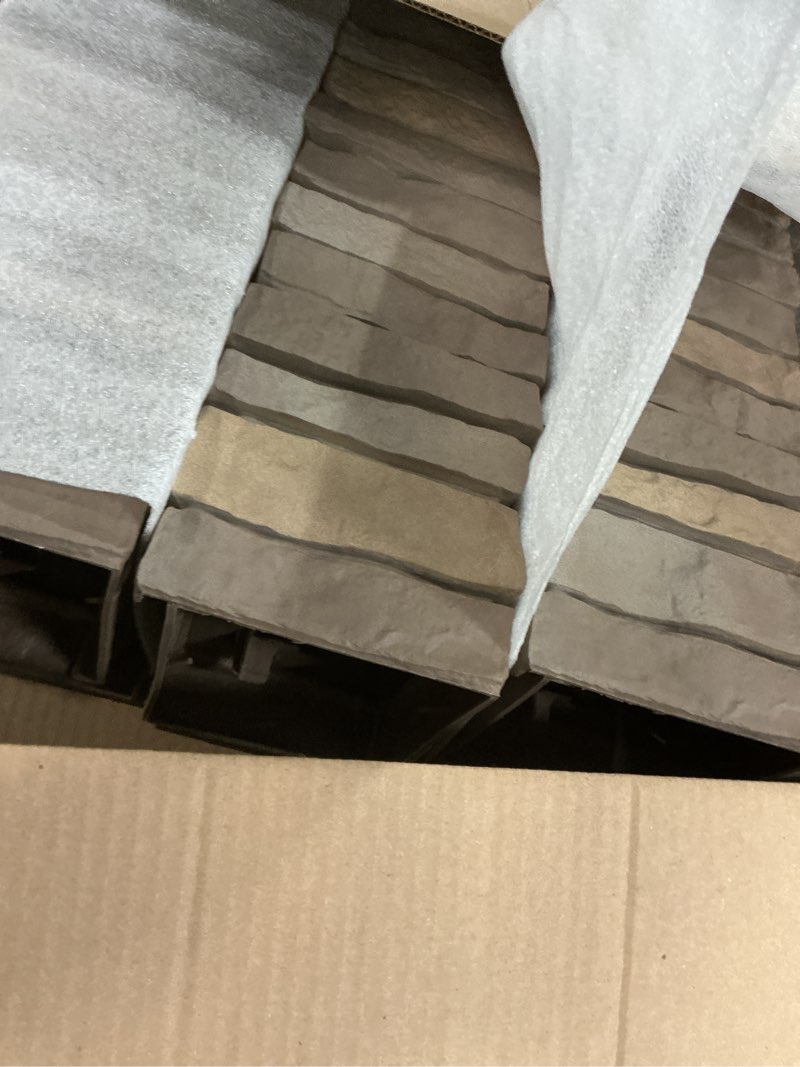 Condition photo showing Good Condition for tando  composited stacked stone corner sedona bluff 6 pieces