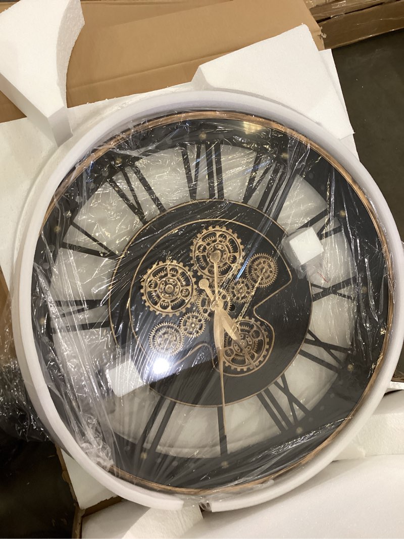 Wall mount steampunk clock decoration