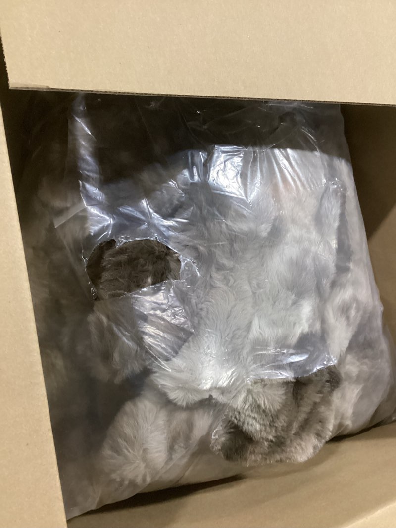 Condition photo showing Good Condition for BENVWE Fluffy Faux Fur Throw Blanket for Couch, Soft Plush Thick Cozy Fuzzy Luxury Minky Bubble Blanket for Home Living Room Decor Gift for Women, Tie-dye Coffee, 60" x 80", 1100GSM Thickened Twin(60" x 80") Tie-dye Coffee