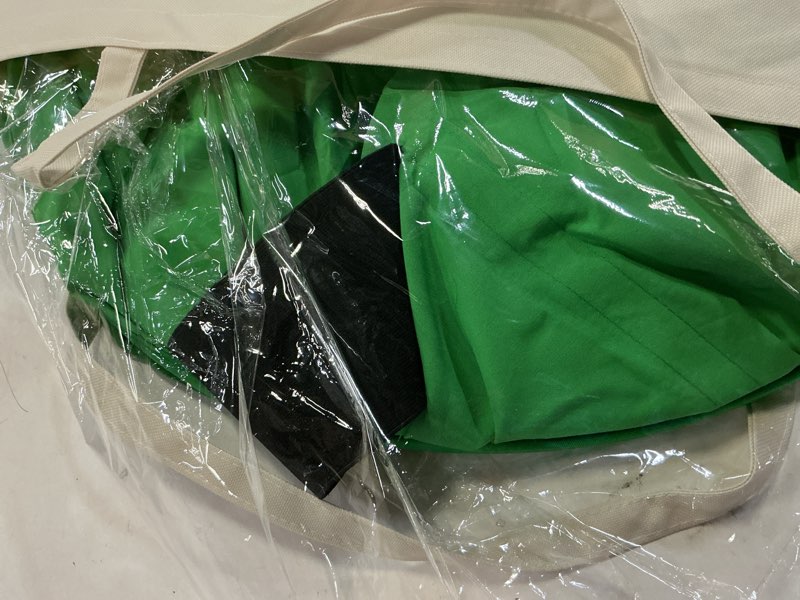 Condition photo showing Good Condition for Portable Green Screen Chair, 59 in Greenscreen Backdrop with Stand Double Sided Foldable Green Background, Chroma Key, for Video Chats and Meetings, Photography, Photo Zoom, Streaming Games