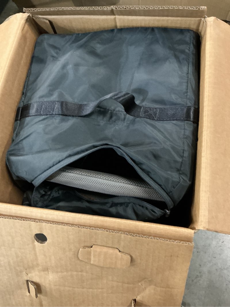 Condition photo showing Good Condition for uppababy remi playard | deluxe 3-in-1 portable playard, bedside bassinet + travel crib| mesh bassinet, mattress, organic cotton mattress cover + storage bag included | wells (dark taupe mélange)