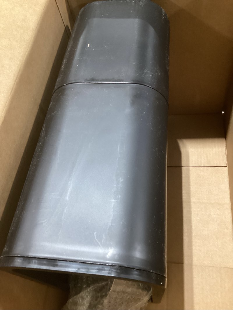 Condition photo showing New/Like New for 25lb Rice Dispenser - Air Tight Grain & Rice Container With Smart Quantity Dispense, Measuring Cup - NEW Black Design Grain Storage Container.