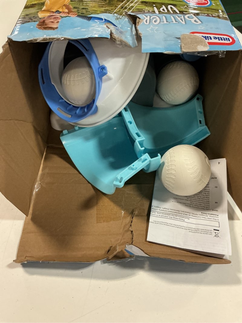 Condition photo showing As Is for little tikes 2-in-1 pop 'n pitch trainer, outdoor sports experience for boys and girls ages 3+