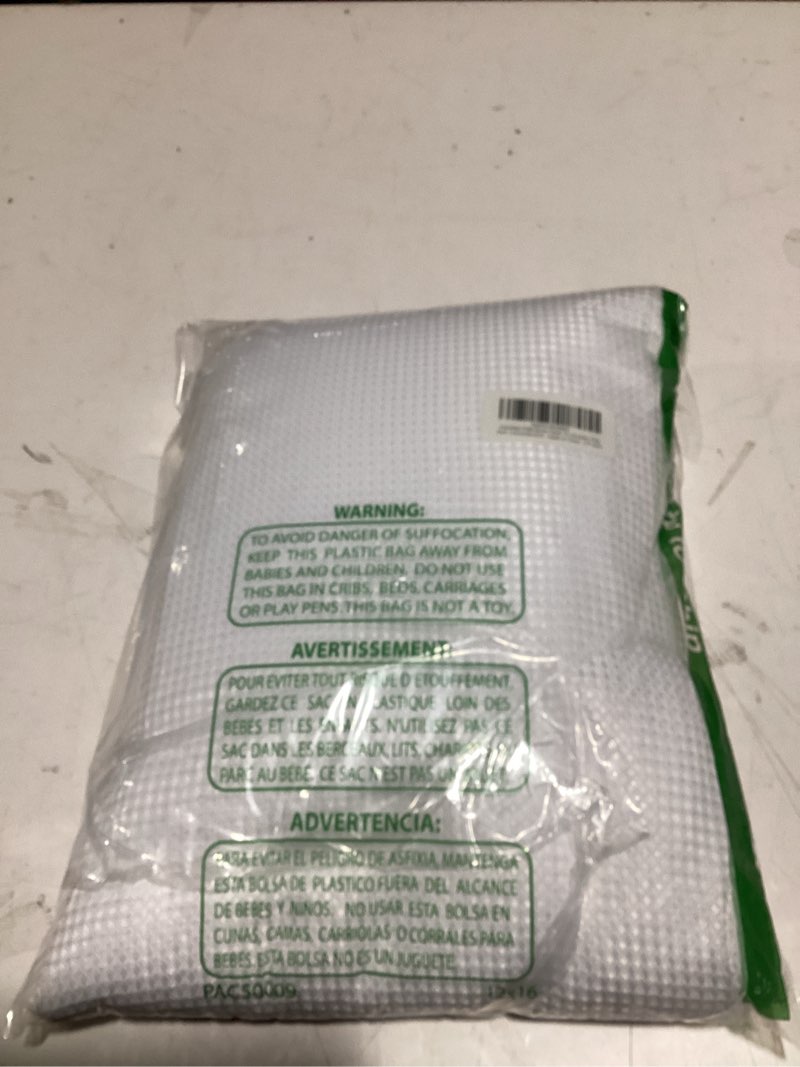 Condition photo showing As Is for AmazerBath Extra Long Shower Curtain 96 Inches Long, Waffle Shower Curtain White Extra Long, Fabric Shower Curtains for Bathroom, Heavy Duty 240G Waffle Textured, 72x96 Inches White 72"W x 96"L (Pack of 1)