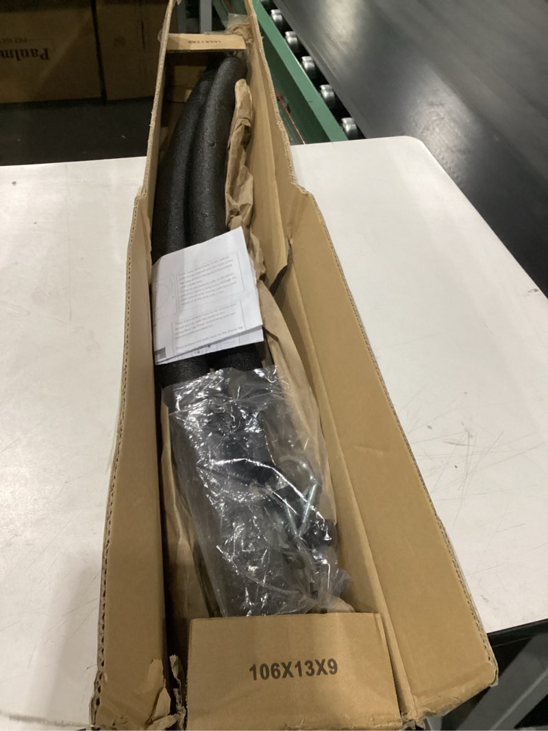 Condition photo showing Good Condition for universal trampoline replacement curved net pole, curved pole kit for 10-16ft frame, with plastic tube cap, mounting hardware, foam padding