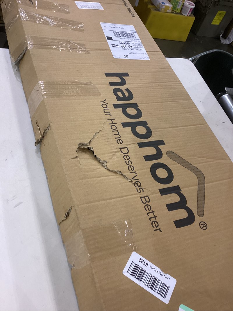 Condition photo showing Good Condition for Ironing Board, Compact and Space Saver Ironing Board with Extra Thick 3 Layers Cover, Height Adjustable, Easy Storage with Smart Hanger and Heavy Duty Steel Legs, Black (13x43) 13"x43" Black Classic