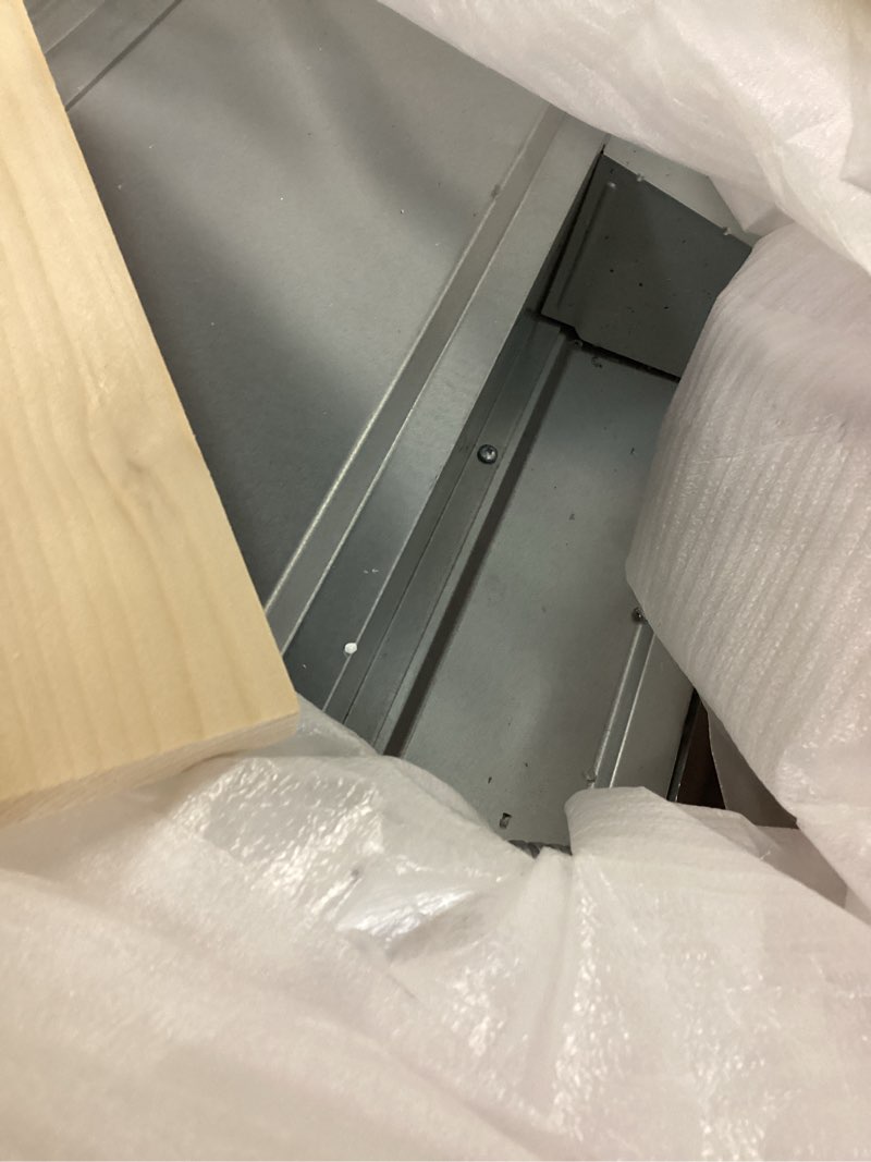 Condition photo showing As Is for Midea 24" Mechanical Single Wall Oven, 2.5 Cu. Ft.-Capacity, Built-in Oven with 8-in-1 Cooking Modes, Stainless Steel 2.5 cu.ft Wall Oven