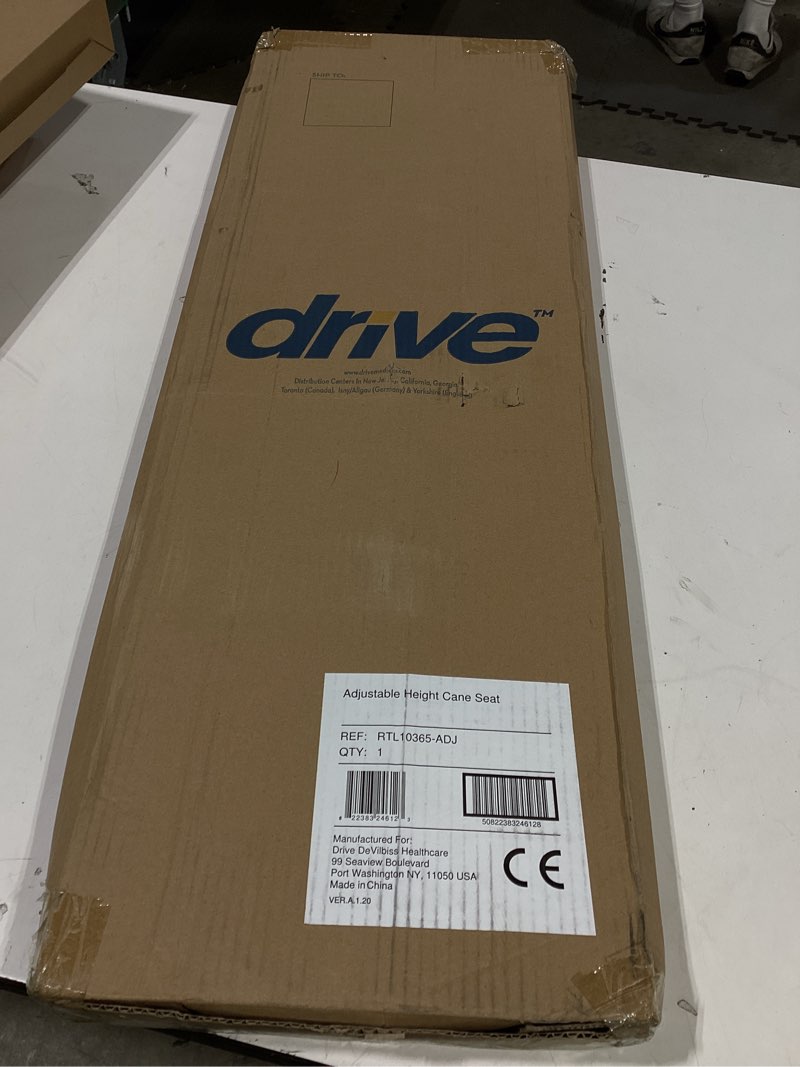 Condition photo showing Good Condition for drive medical rtl10365-adj adjustable lightweight folding cane with seat, black new model