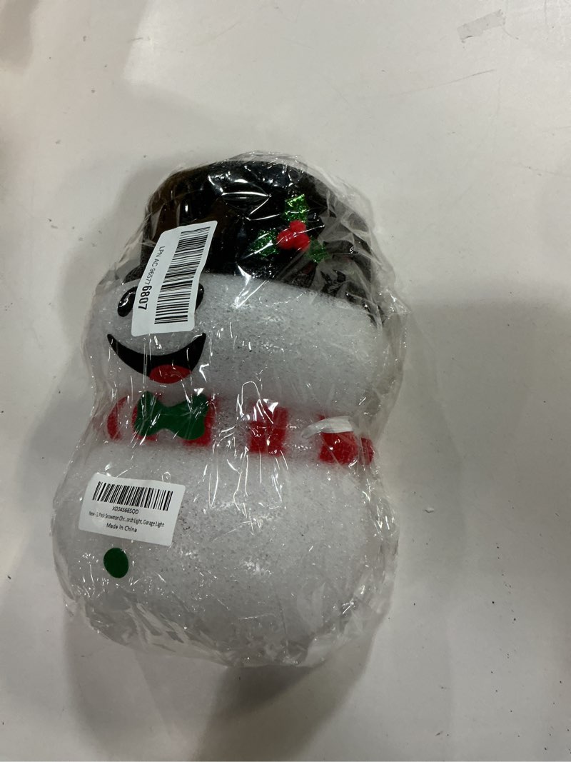 Condition photo showing New/Like New for 2 Pack Snowman Christmas Porch Light Covers for Porch Lights, Winter Holiday Outdoor Christmas Decorations for Porch Light, Garage Light