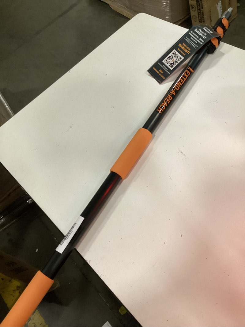 Condition photo showing Good Condition for 5-24 ft long telescoping extension pole // multi-purpose extendable pole with universal twist-on metal tip // lightweight and sturdy // best telescopic pole for painting, dusting and window cleaning