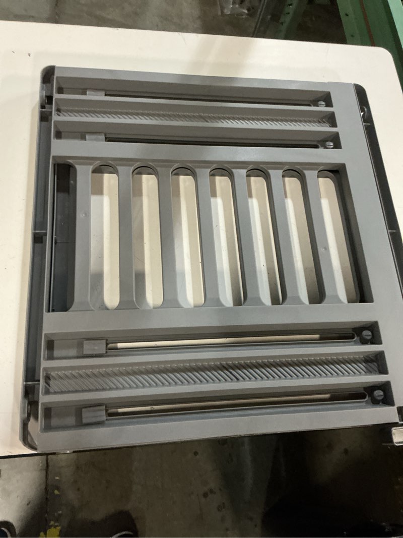 Condition photo showing Good Condition for iris usa 24"-39" dog gate, adjustable indoor pet barrier, pet gate for puppy, small dog, cat, easy twist-to-lock for doorways & stairs, portable, expandable, 25" tall, gray gray 1 pack