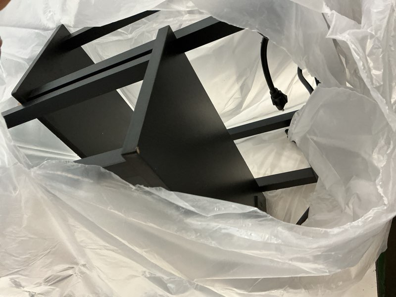 Condition photo showing Good Condition for tutotak small end table with charging station, narrow side table with usb ports and outlets, set of 2, skinny sofa table, slim nightstand, living room, bed room, black tb01bk0602 2-tier?7.9"d x 15.8"w x 22.5"h? black 2