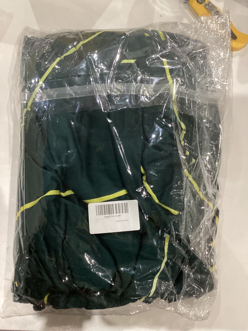 Condition photo showing Good Condition for mifxin armless sofa cover futon slipcover stretch spandex washable folding sofa bed non-armrest couch furniture protector sofa slip cover without armrests (green gold strip) green+gold strip