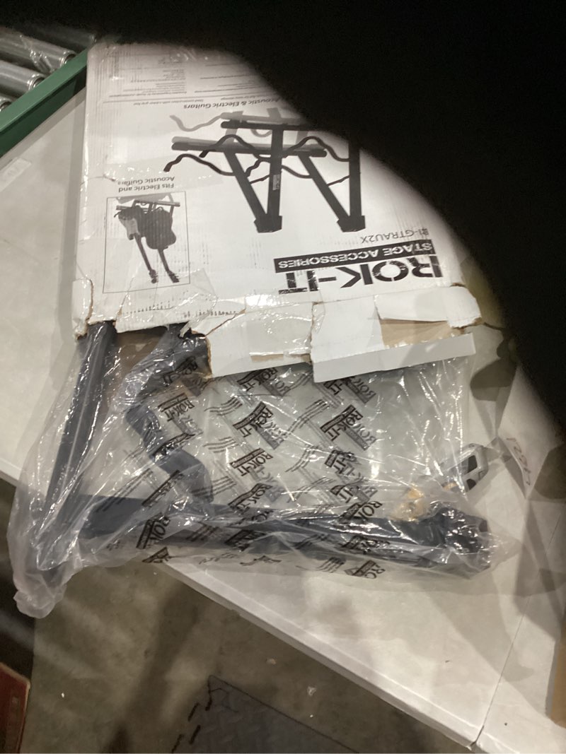Condition photo showing Good Condition for rok it a-frame double guitar stand, holds most standard electric and acoustic guitars (ri-gtrau2x) double a-frame