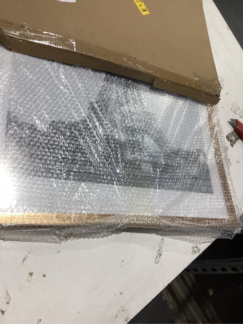 Condition photo showing Good Condition for upsimples 18x24 picture frame, display pictures 16x20 with mat or 18 x 24 without, wall hanging poster frames, bronze, 1 pack bronze 18x24