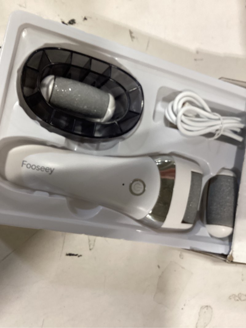 Condition photo showing Good Condition for upgraded electric foot callues remover, portable electric foot files with 3 heads, rechargeable feet file for foot care, waterproof deadskin remover, pedicure tool for dry and crack feet