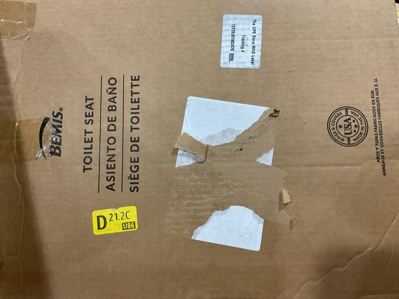 Condition photo showing New/Like New for bemis 500ec 068 molded wood round toilet seat with easy clean and change hinge, 1 pack, fawn beige