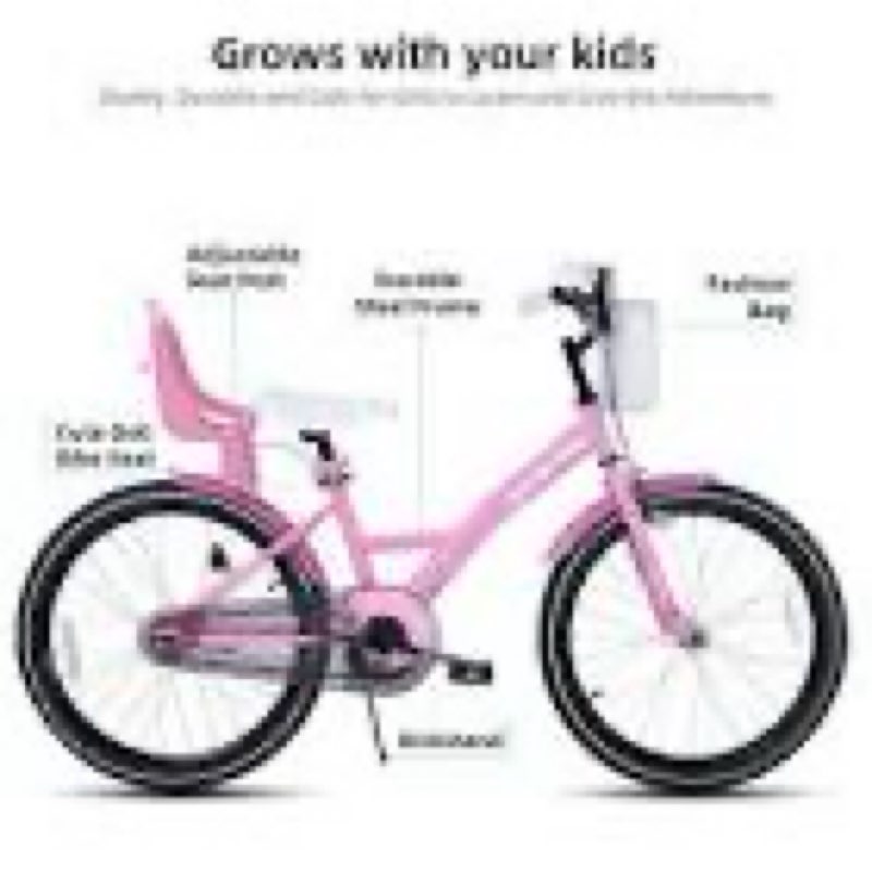 KEANO 20 Inch Kids Bike for Age 7-10 Girls Bikes 7 8 9 Years Old BMX Style Children Bicycles with Ki