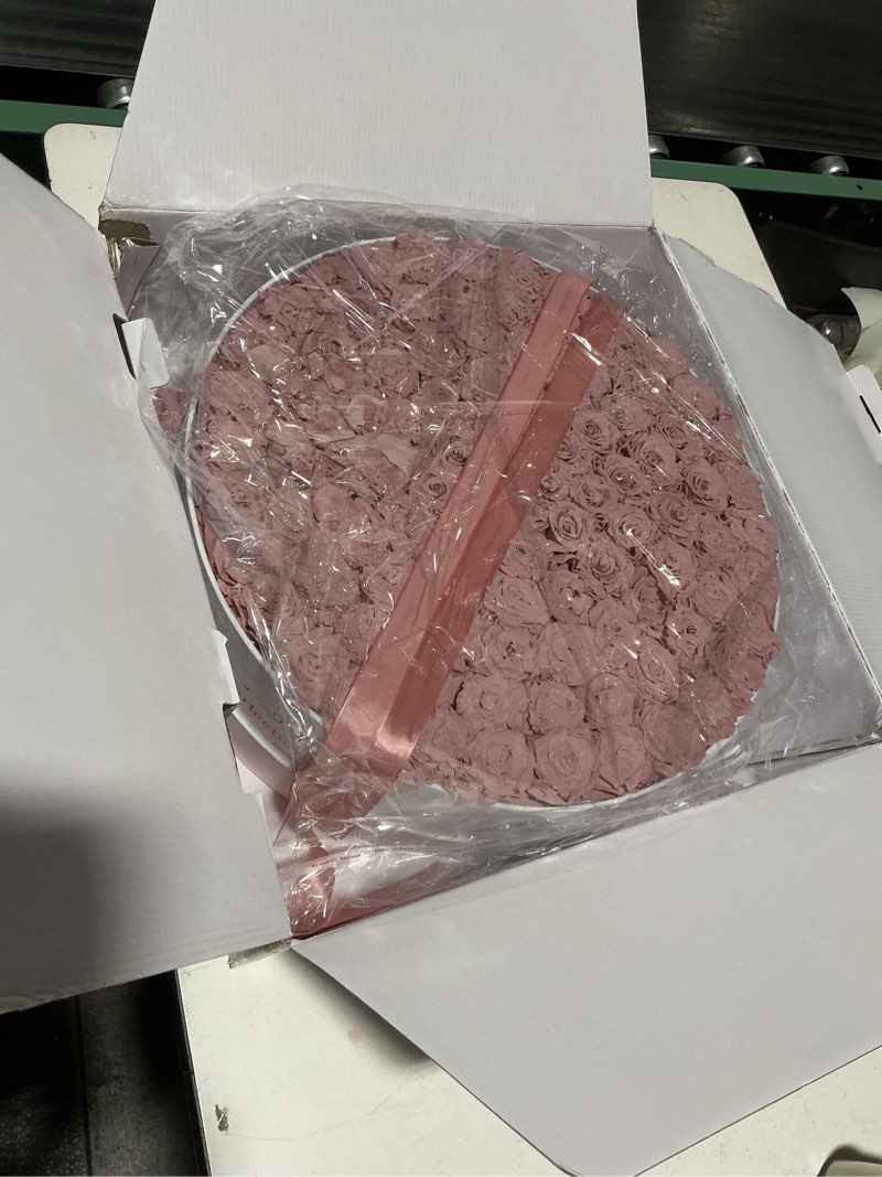Condition photo showing Good Condition for 100 Piece Roses in a Velvet Box, Flowers for Delivery, Presereved Flowers Birthday Gifts for Women Mom and Wife (Dusty Rose) Dusty Rose 100 Roses