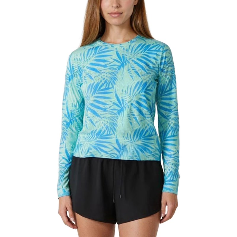 salt life women's long sleeve uv tee size xxlarge light blue
