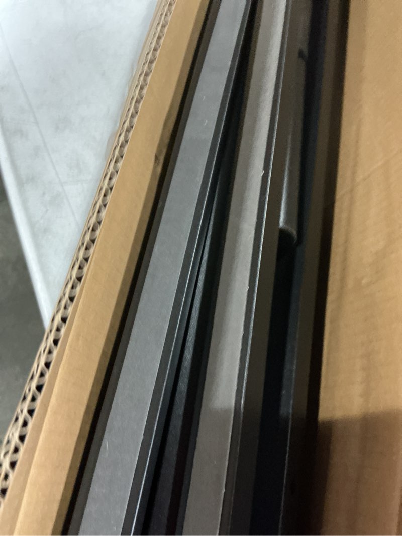 Condition photo showing Good Condition for queen bed frame, 7 inch basics metal bed frame, heavy duty 9-leg base for box spring and mattress, noise-free, easy assembly, black queen (u.s. standard) modern