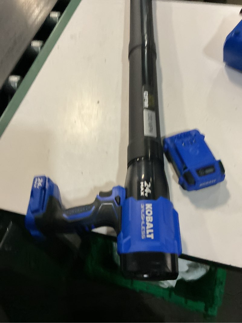 Condition photo showing Good Condition for kobalt 24-volt 270-cfm 130-mph battery handheld leaf blower battery not included charger not included