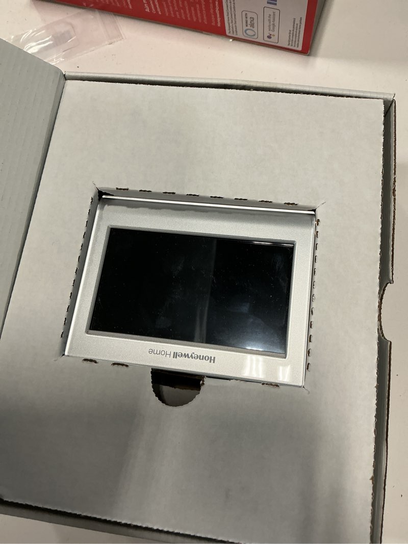 Condition photo showing As Is for honeywell home rth9585wf1004 wi-fi smart color thermostat, 7 day programmable, touch screen, energy star, alexa ready, gray gray 1