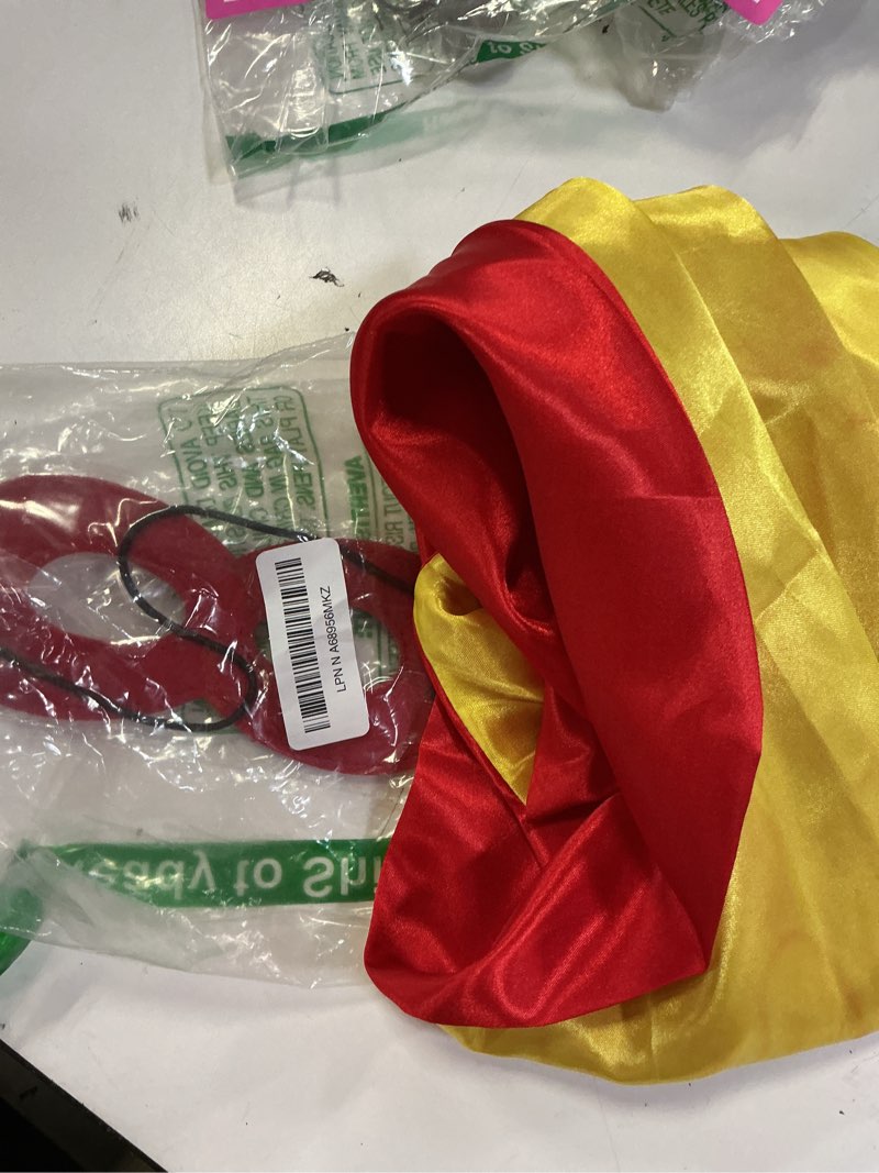 Condition photo showing Good Condition for similar superhero kids capes and masks - halloween costume cape 4-10 year for kids cape toy for boys yellow