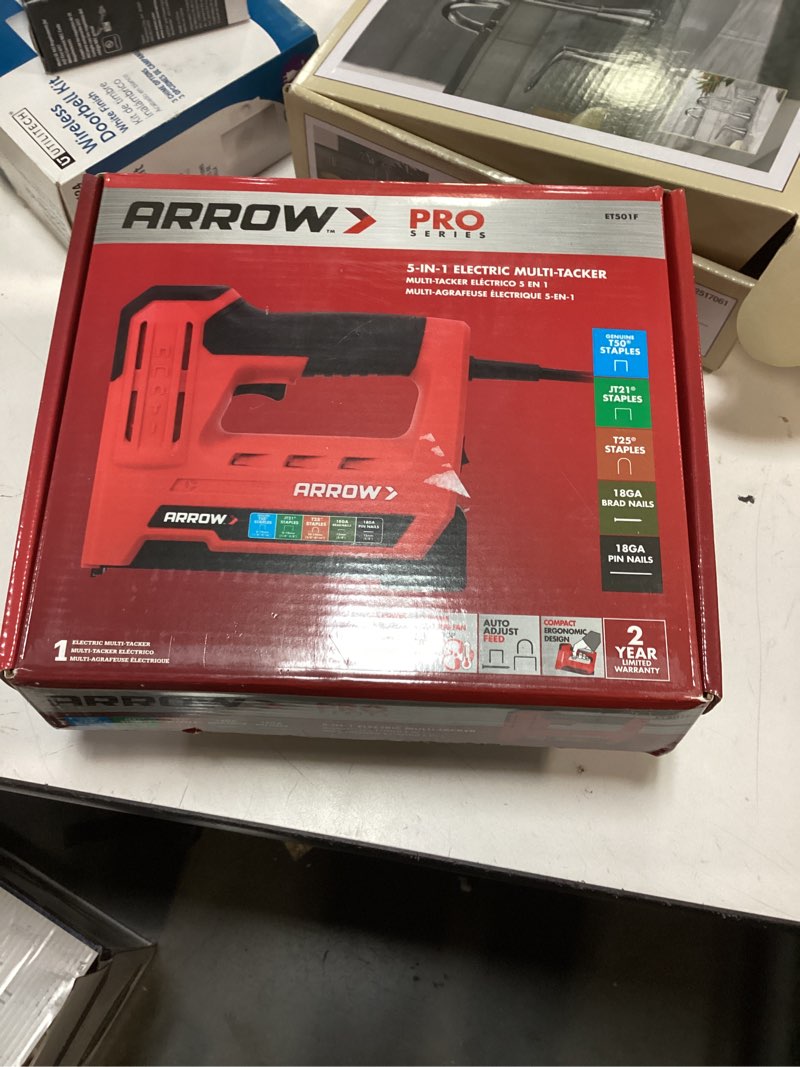 Arrow 5-In-1 Electric Staple Gun ET501F