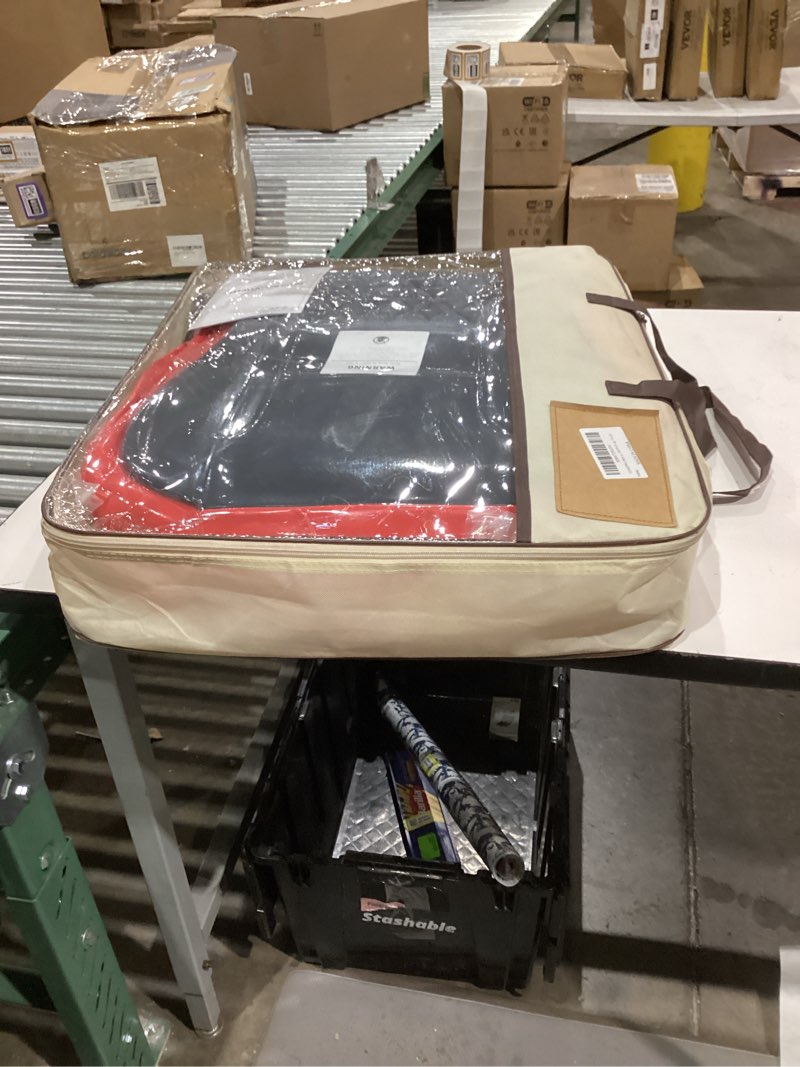 Condition photo showing New/Like New for FEINEPRO Red and Black Car Seat Covers Only Front 2pc - Breathable Faux Leather Universal Seat Covers for Cars, Automotive Protector Fit for Most Sedan SUV Pick-up Truck Full-Set RedBlack