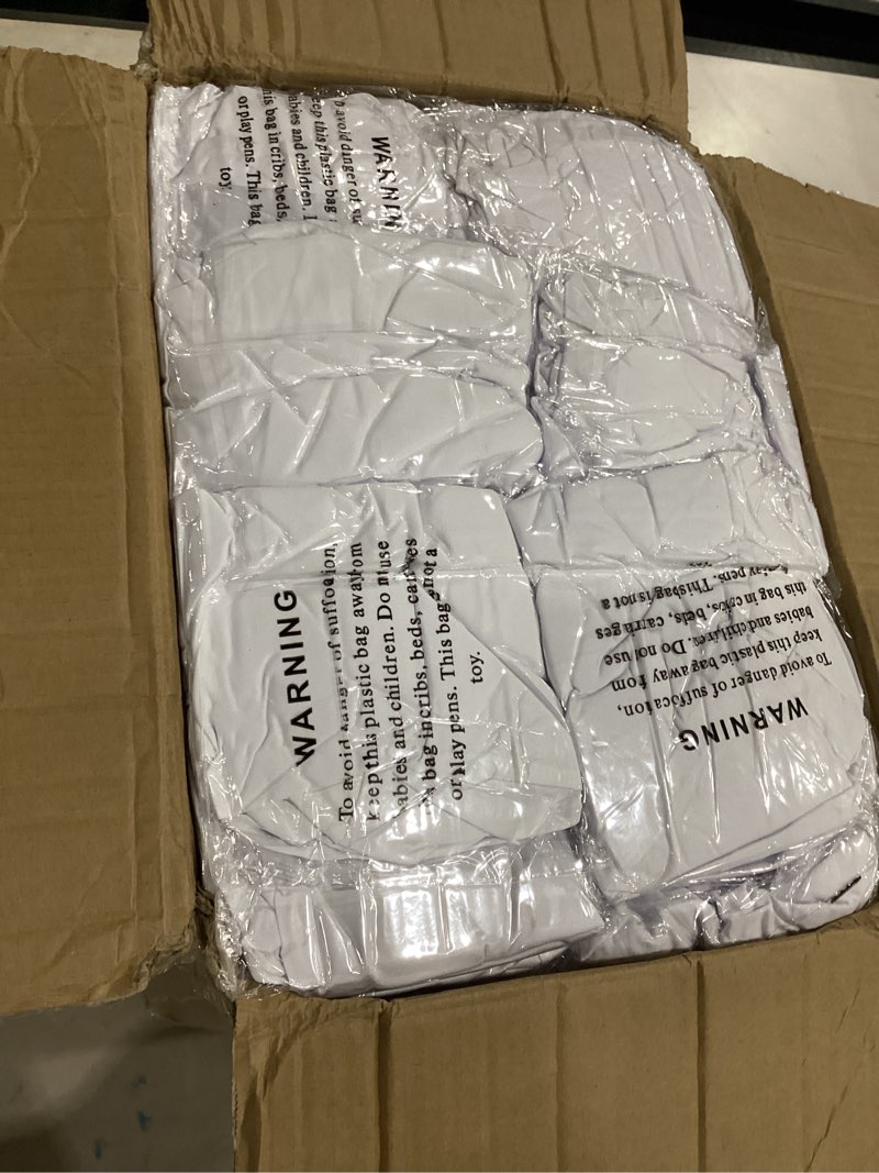Condition photo showing Good Condition for 100 pieces white chair covers - versatile stretch polyester spandex dining chair slipcovers for dining, party, wedding, banquet, and more white 100pcs